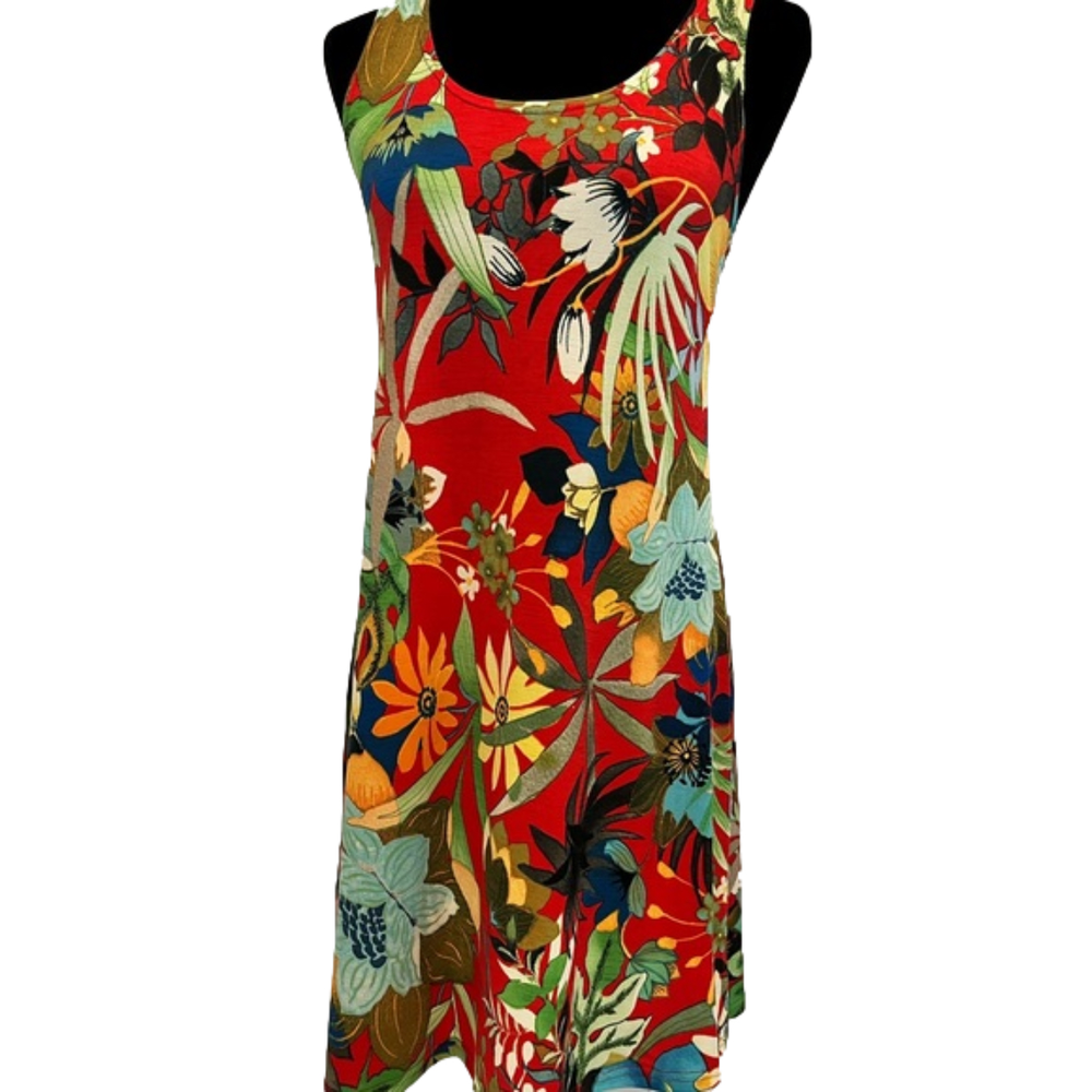 Fashque Designs Tropical  Sundress SZ S